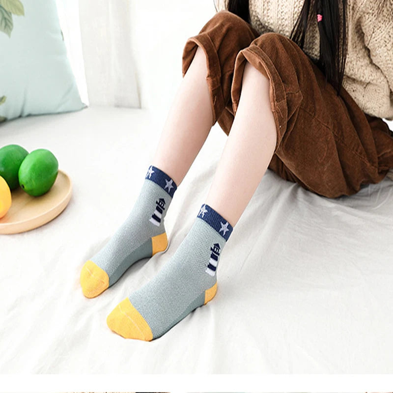 Cotton Breathable Mesh Socks