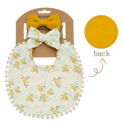 Flower Bibs & Headbands Bow Nylon Hairbands