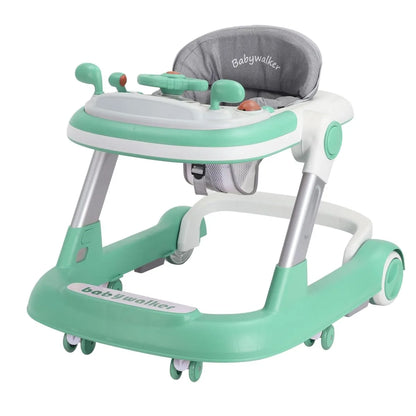 Push Walker with Detachable Feeding and Music Trays