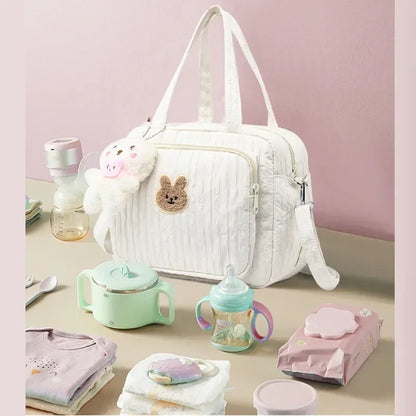 Portable Baby Diaper Bags Organizer with Pendant