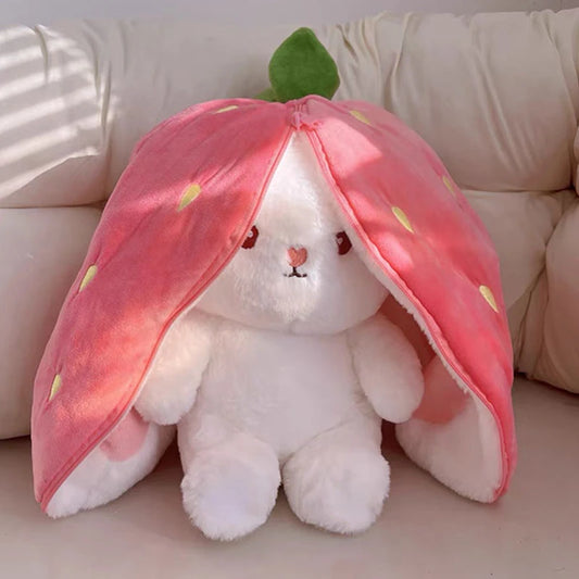 Cute Strawberry Carrot Rabbit Plush Toy