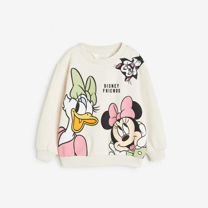 O-neck Long Sleeved Cartoon Sweater