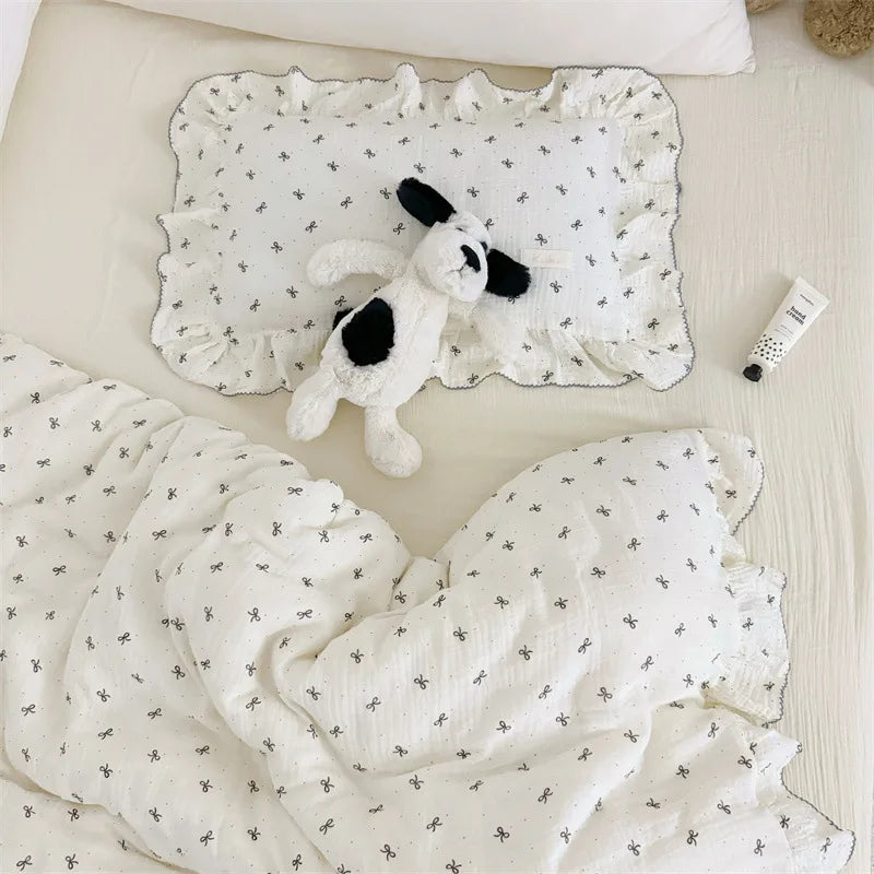 Korean Baby Girl Crib Bedding Set