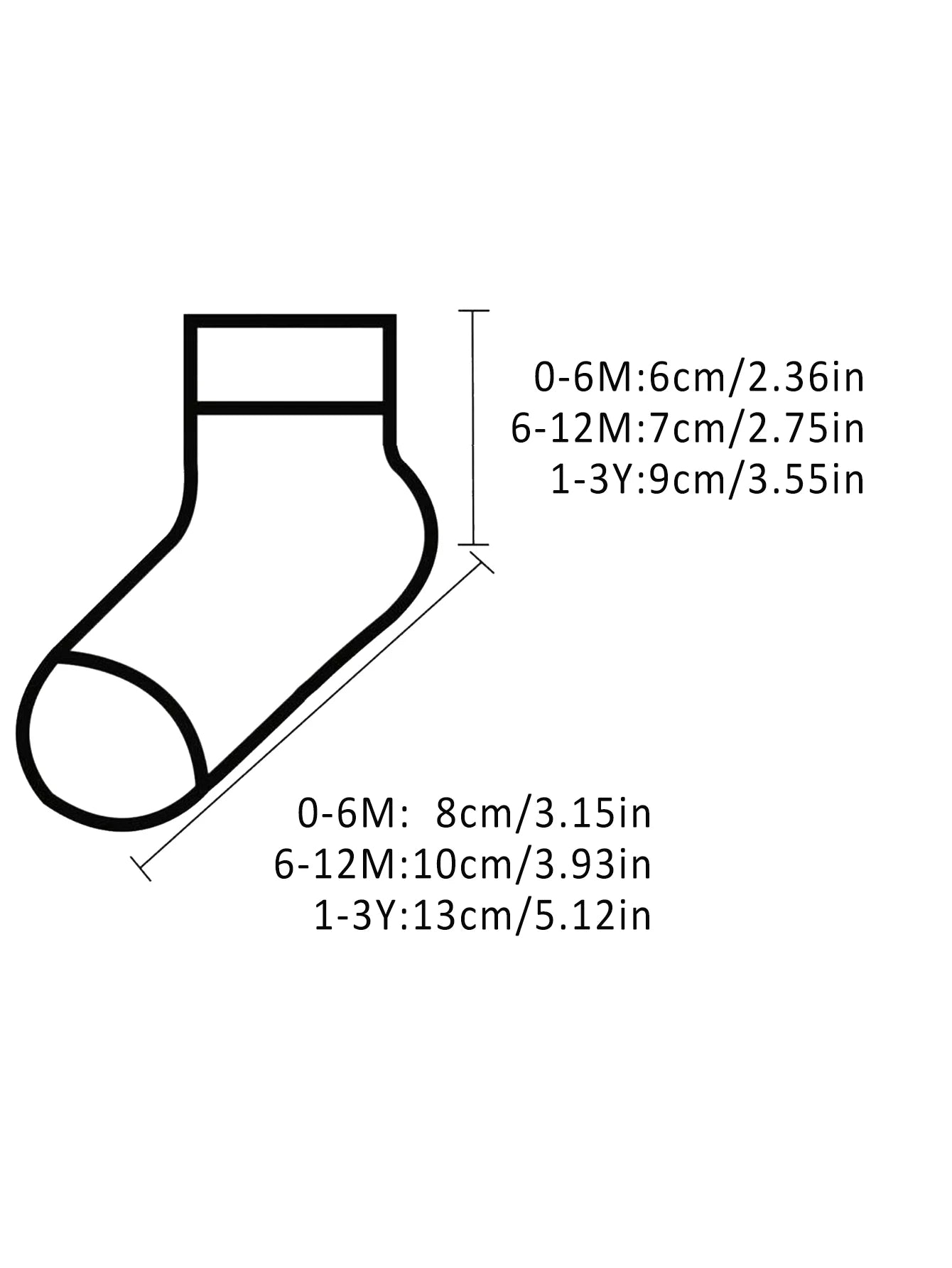 Cartoon Pattern & Solid Color Socks