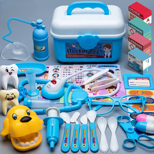 Doctor Nurse Role Play Set With Stethoscope & Injectors