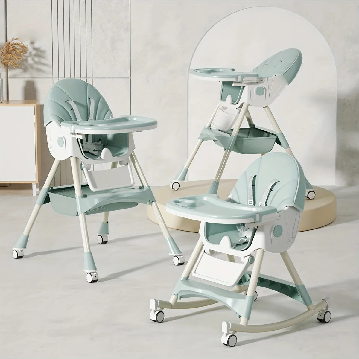 3-in-1 Convertible Baby High Chair