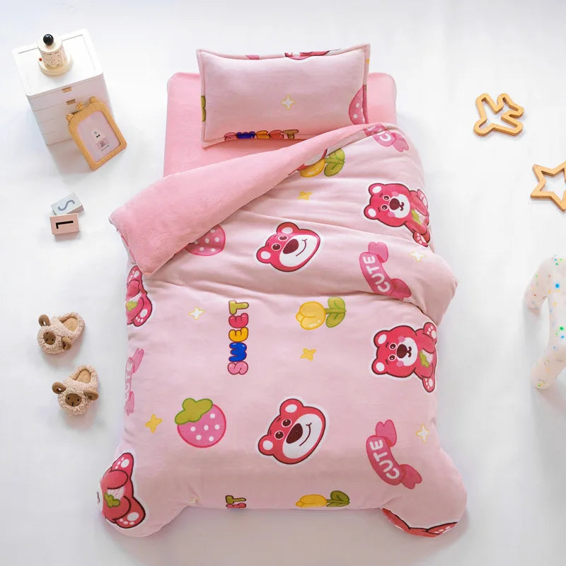 Baby Cartoon Print Bedding Set