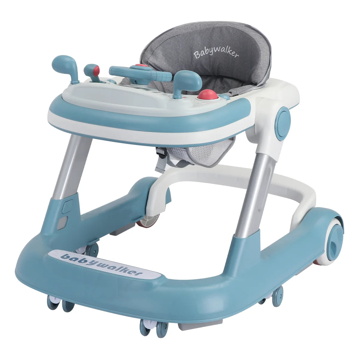 Push Walker with Detachable Feeding and Music Trays