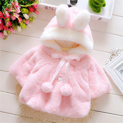 Cute Warm Hooded Rabbit Ear Wool Sweater