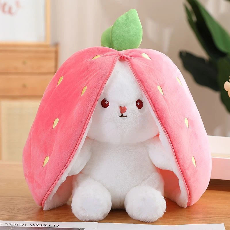 Cute Strawberry Carrot Rabbit Plush Toy