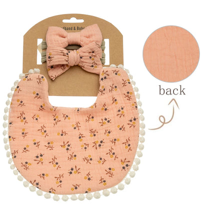 Flower Bibs & Headbands Bow Nylon Hairbands