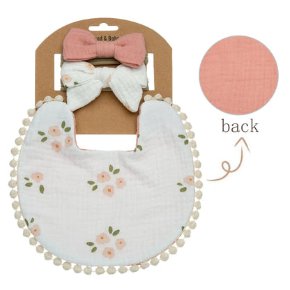 Flower Bibs & Headbands Bow Nylon Hairbands