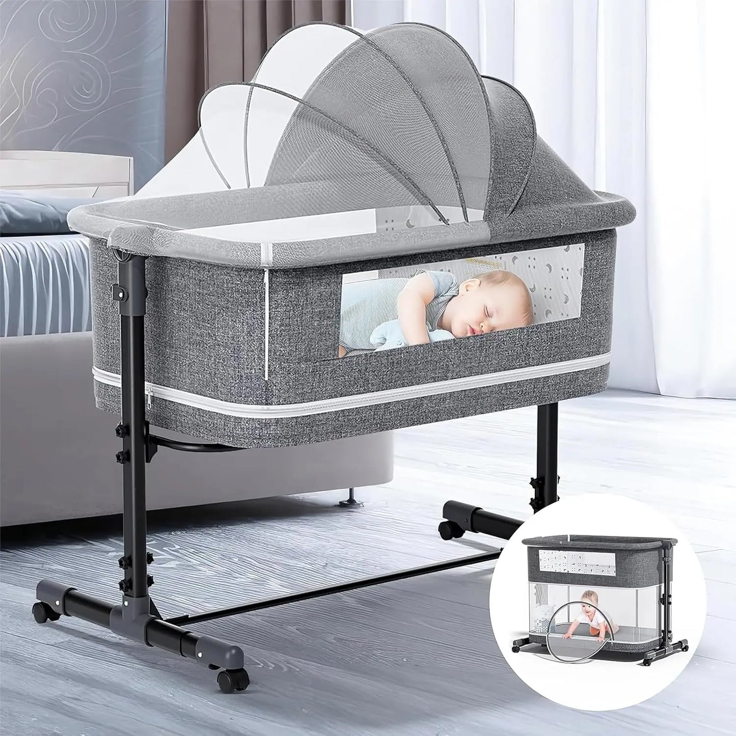 3in1 Bassinet with Comfy Mattress