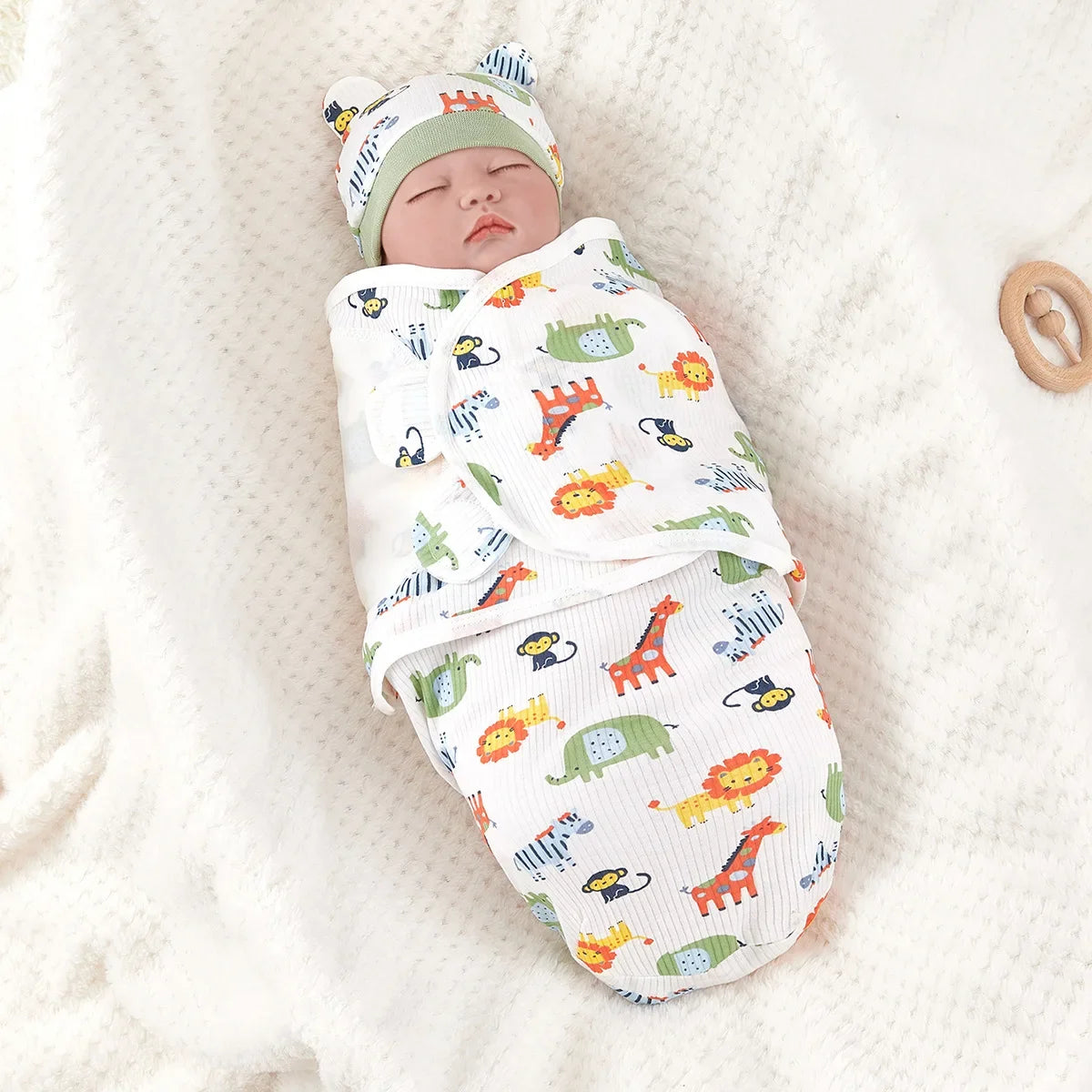 Anti-shock Cotton Printed Wrap Swaddle