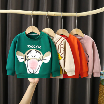 Tigger Disney Long Sleeve Crewneck Hoodies