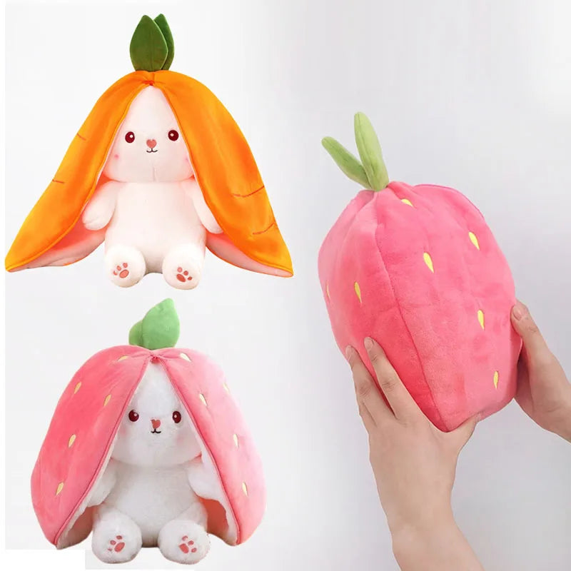 Cute Strawberry Carrot Rabbit Plush Toy