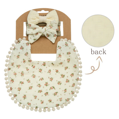 Flower Bibs & Headbands Bow Nylon Hairbands