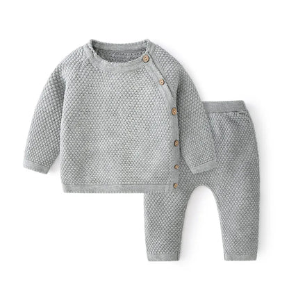 Ensembles Cotton Knitted Baby Pajamas Sets