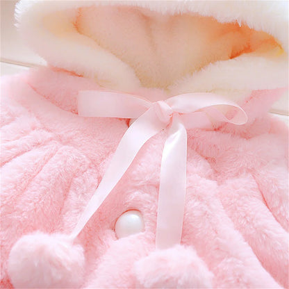 Cute Warm Hooded Rabbit Ear Wool Sweater