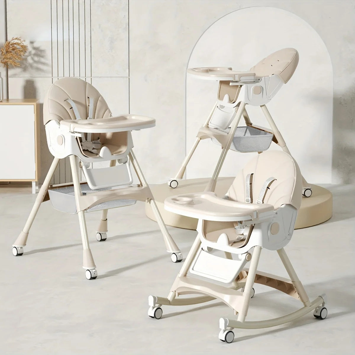 3-in-1 Convertible Baby High Chair