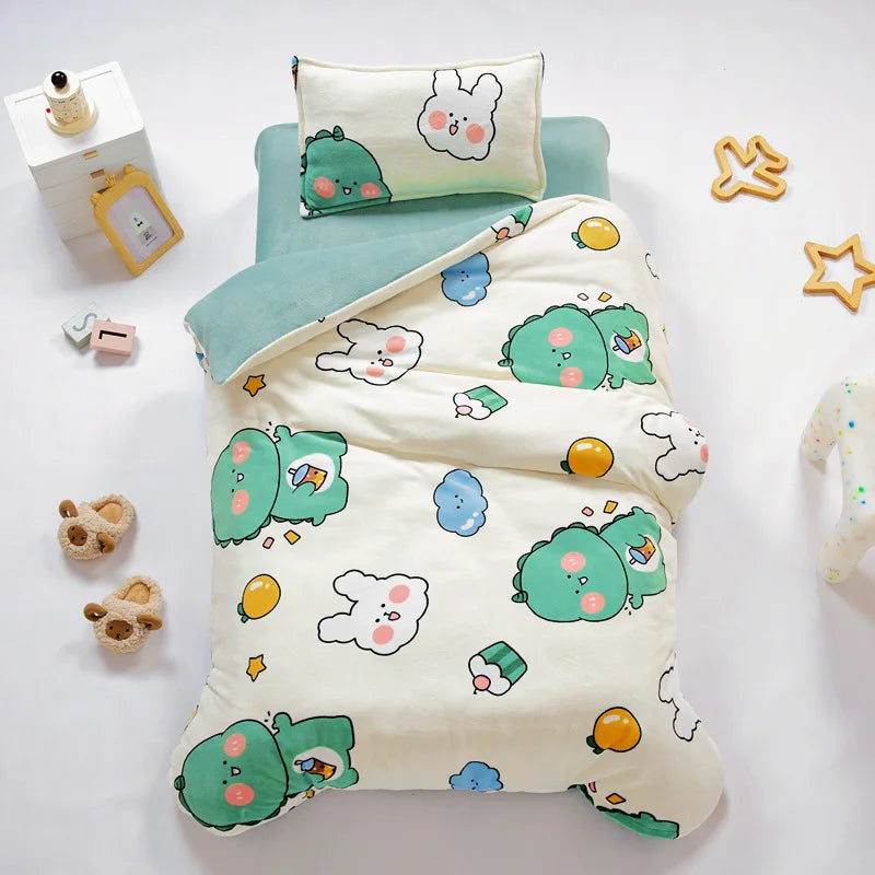 Baby Cartoon Print Bedding Set