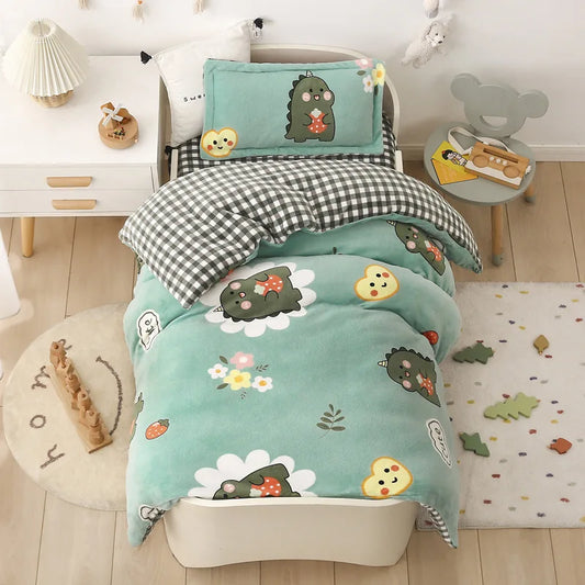 Baby Cartoon Print Bedding Set