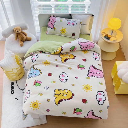 Baby Cartoon Print Bedding Set