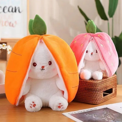 Cute Strawberry Carrot Rabbit Plush Toy