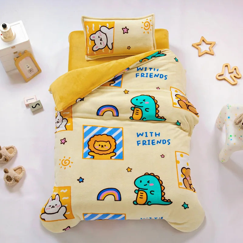 Baby Cartoon Print Bedding Set